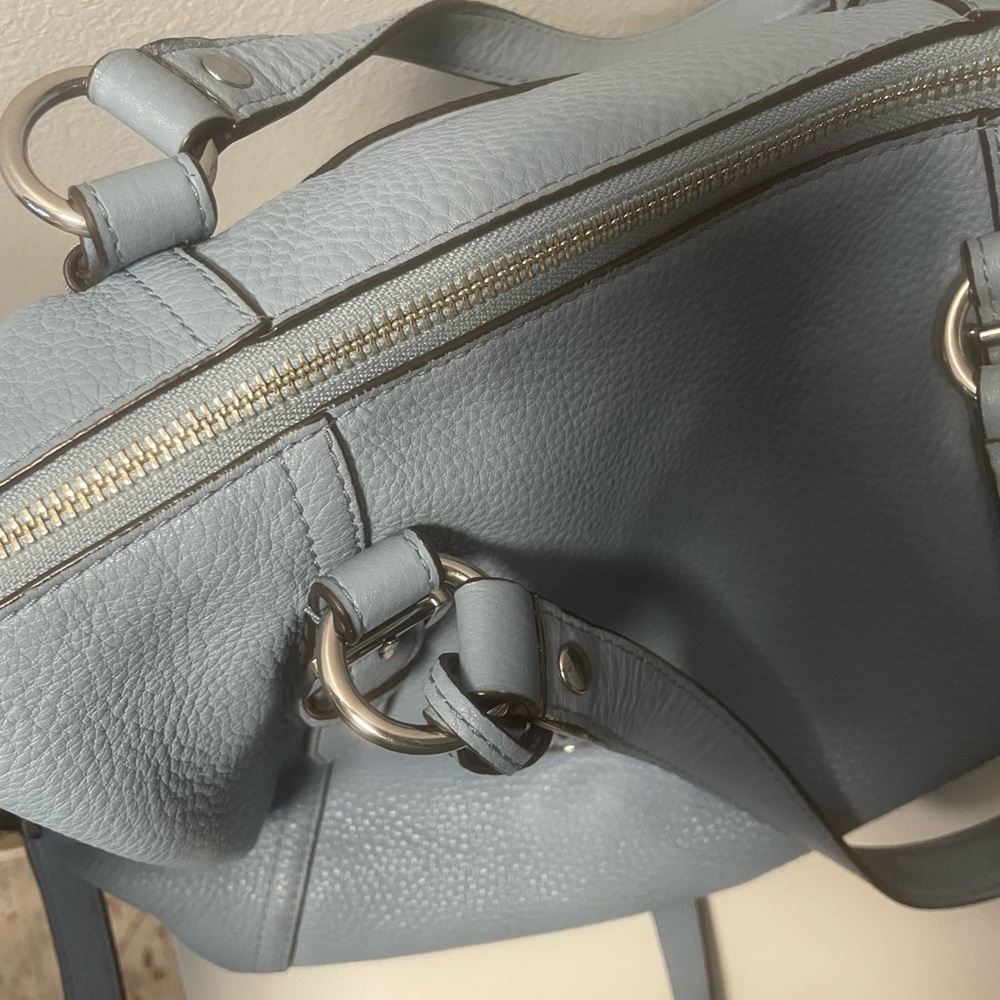 🩵 Michael Kors Light Blue Leather Shoulder Bag - Picture 7 of 13